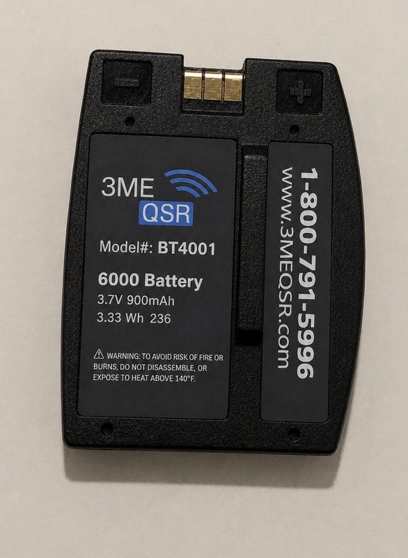 3ME QSR Solutions BT4001 Replacement Battery for HME® BAT41