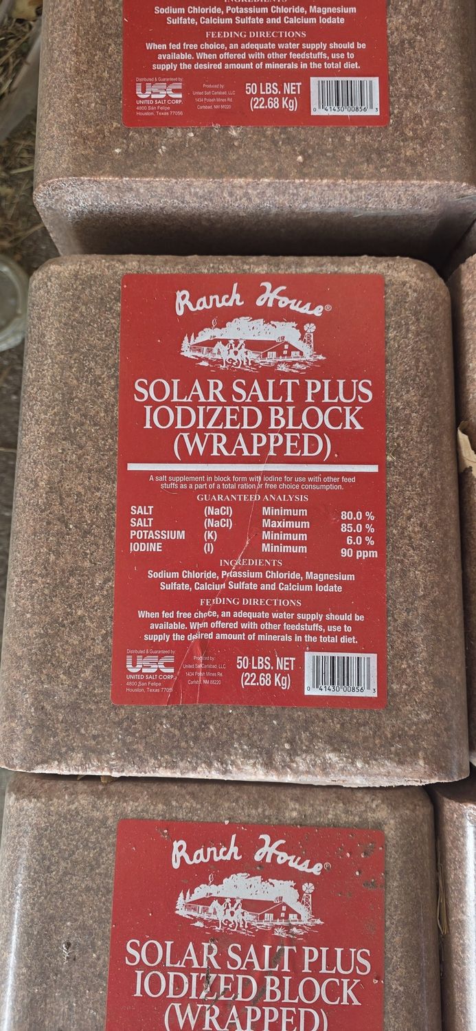 Iodized Salt Block 50lb