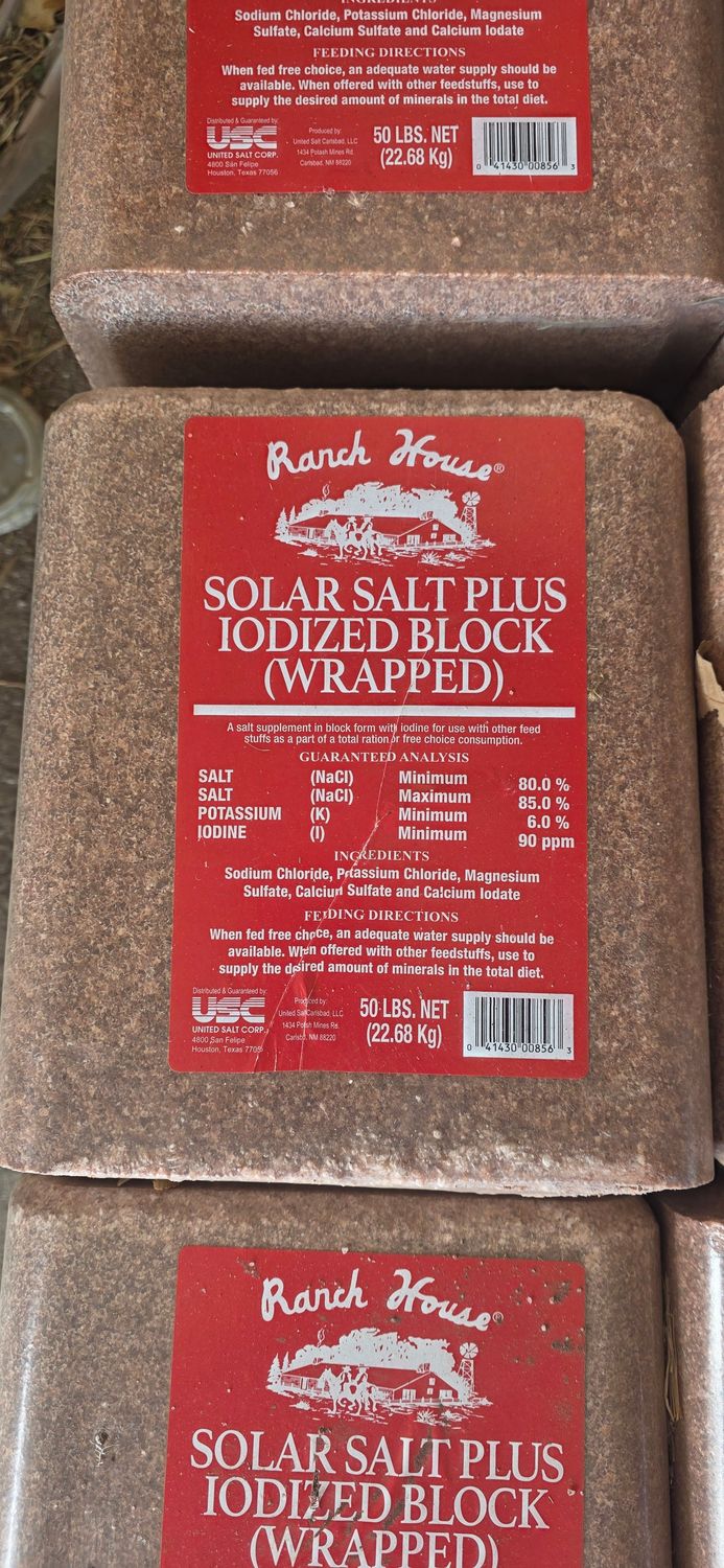 Iodized Salt Block 50lb
