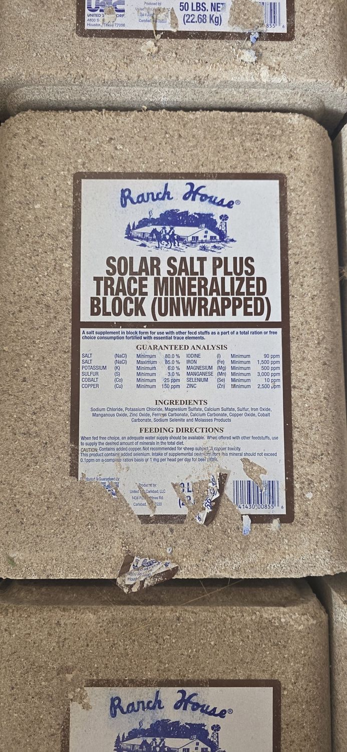 Trace Mineral Salt Block 50lb