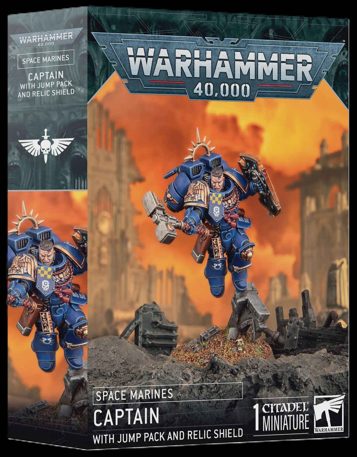 Captain with Jump Pack and Relic Shield