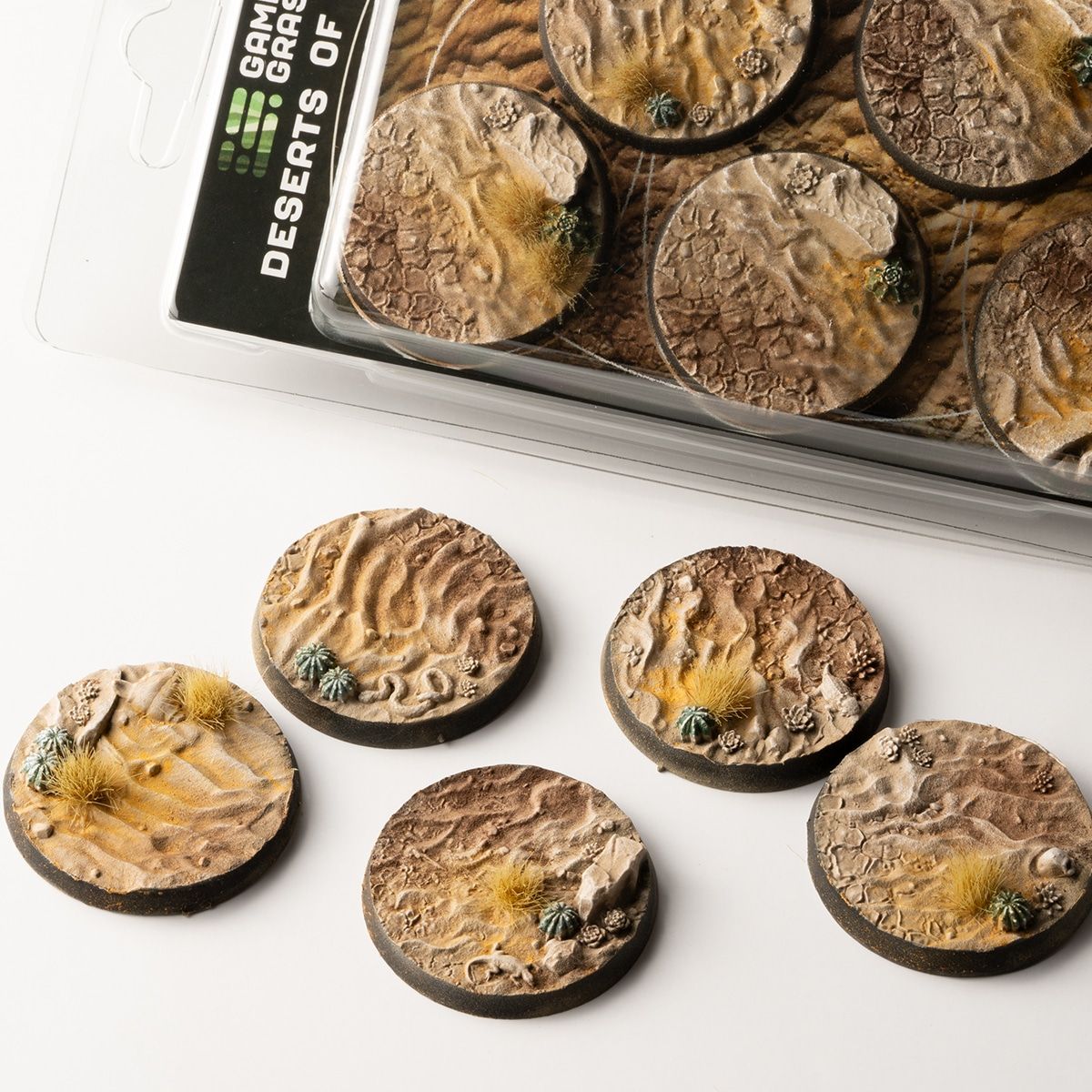 GamersGrass - Deserts of Maahl Bases, Round 40mm (x5)