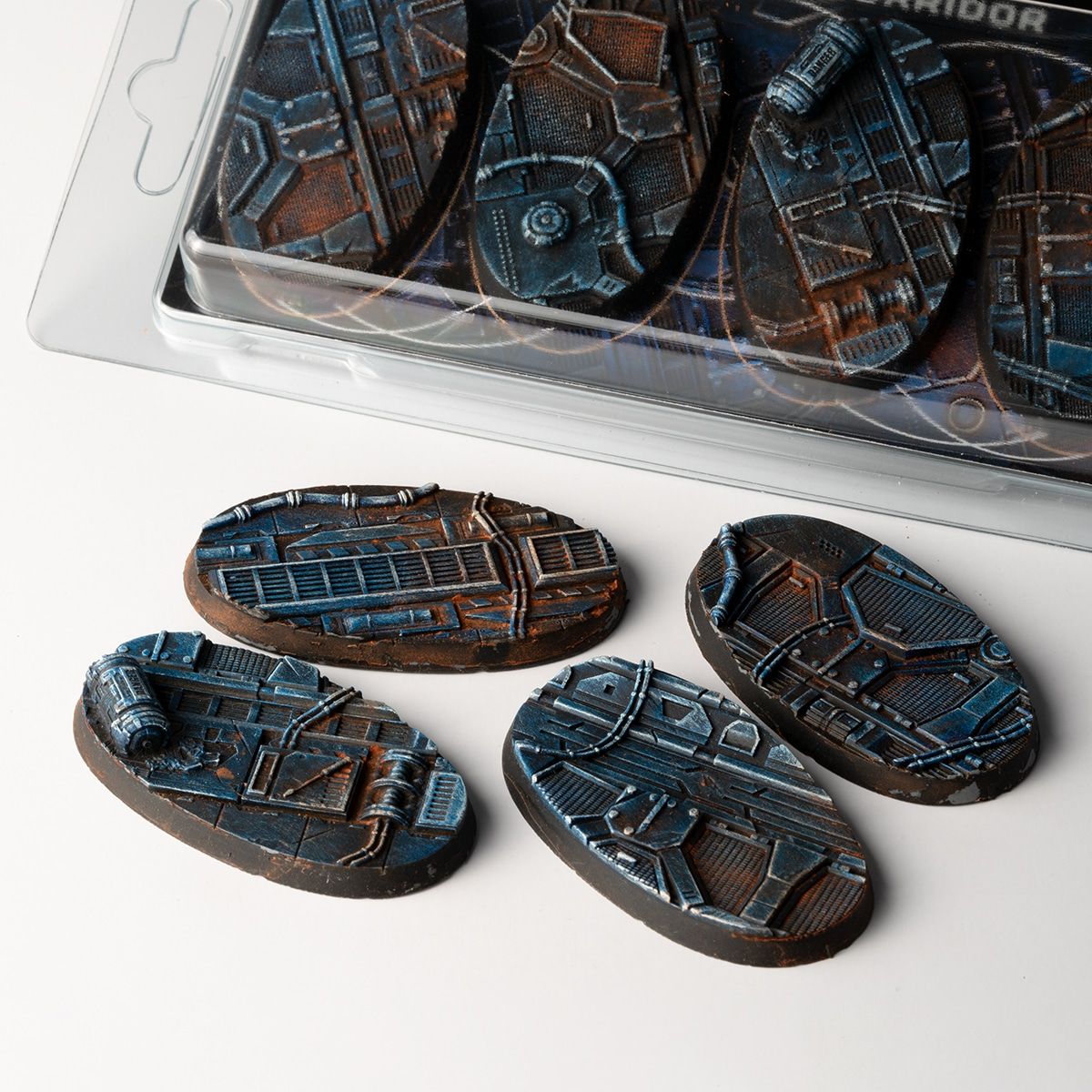 GamersGrass - Spaceship Corridor Bases, Oval 60mm (x4)