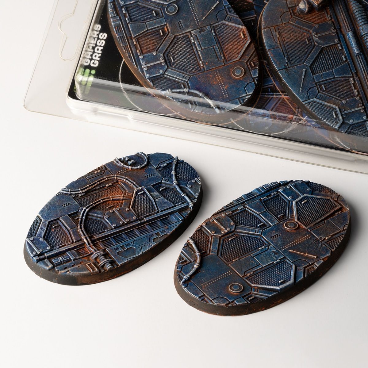 GamersGrass - Spaceship Corridor Bases, Oval 90mm (x2)