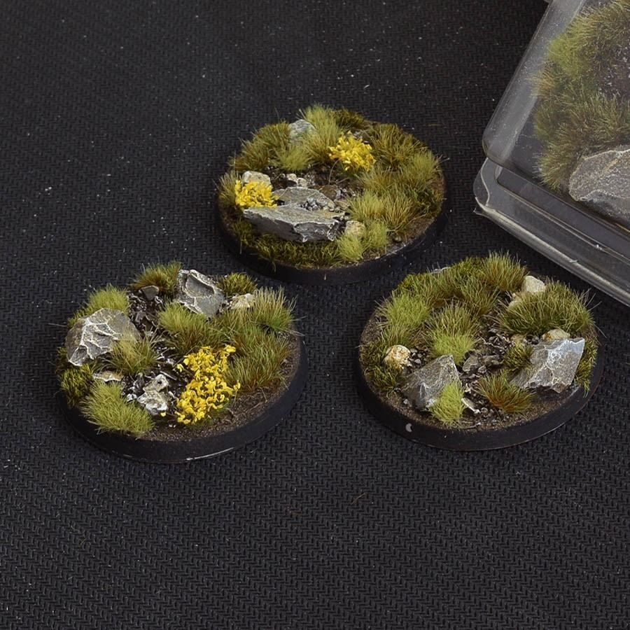 GamersGrass - Highland Bases, Round 50mm (x3)