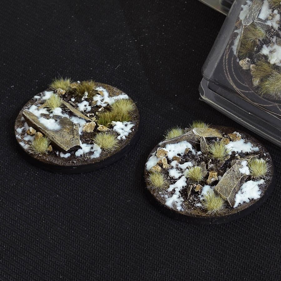 GamersGrass - Winter Bases, Round 60mm (x2)