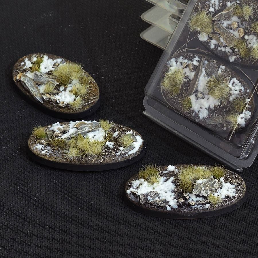 GamersGrass - Winter Bases, Oval 75mm (x3)