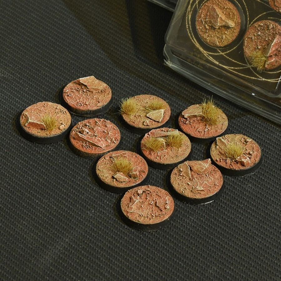 GamersGrass - Badlands Bases, Round 25mm (x10)