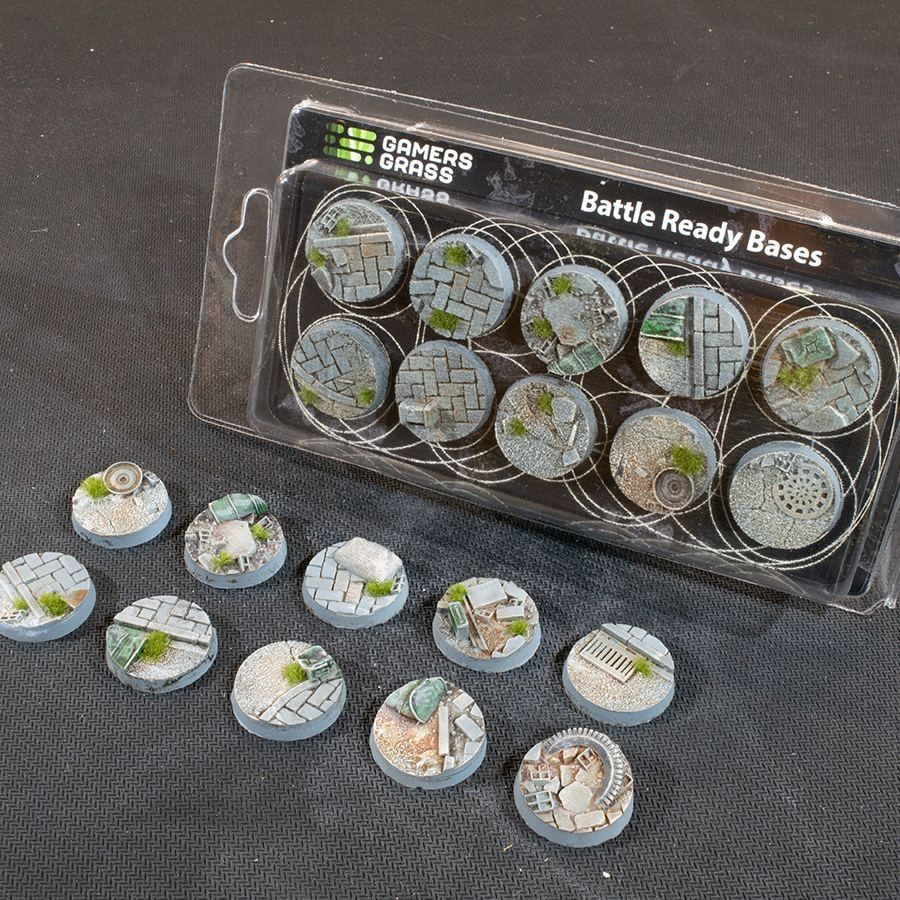GamersGrass - Urban Warfare Bases, Round 25mm (x10)