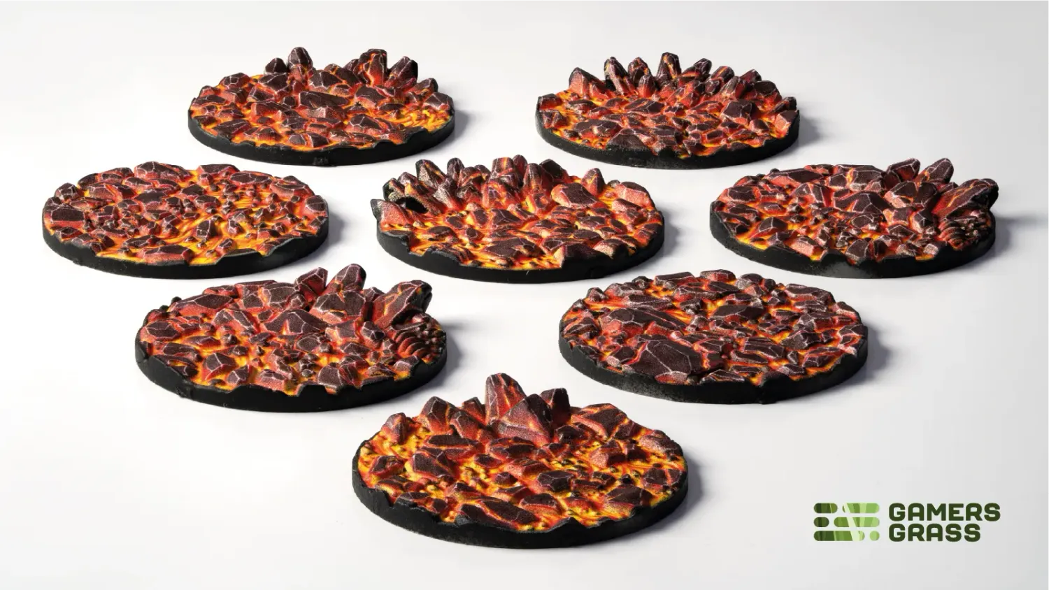 GamersGrass - Molten Lava – Round 32mm (x8)
