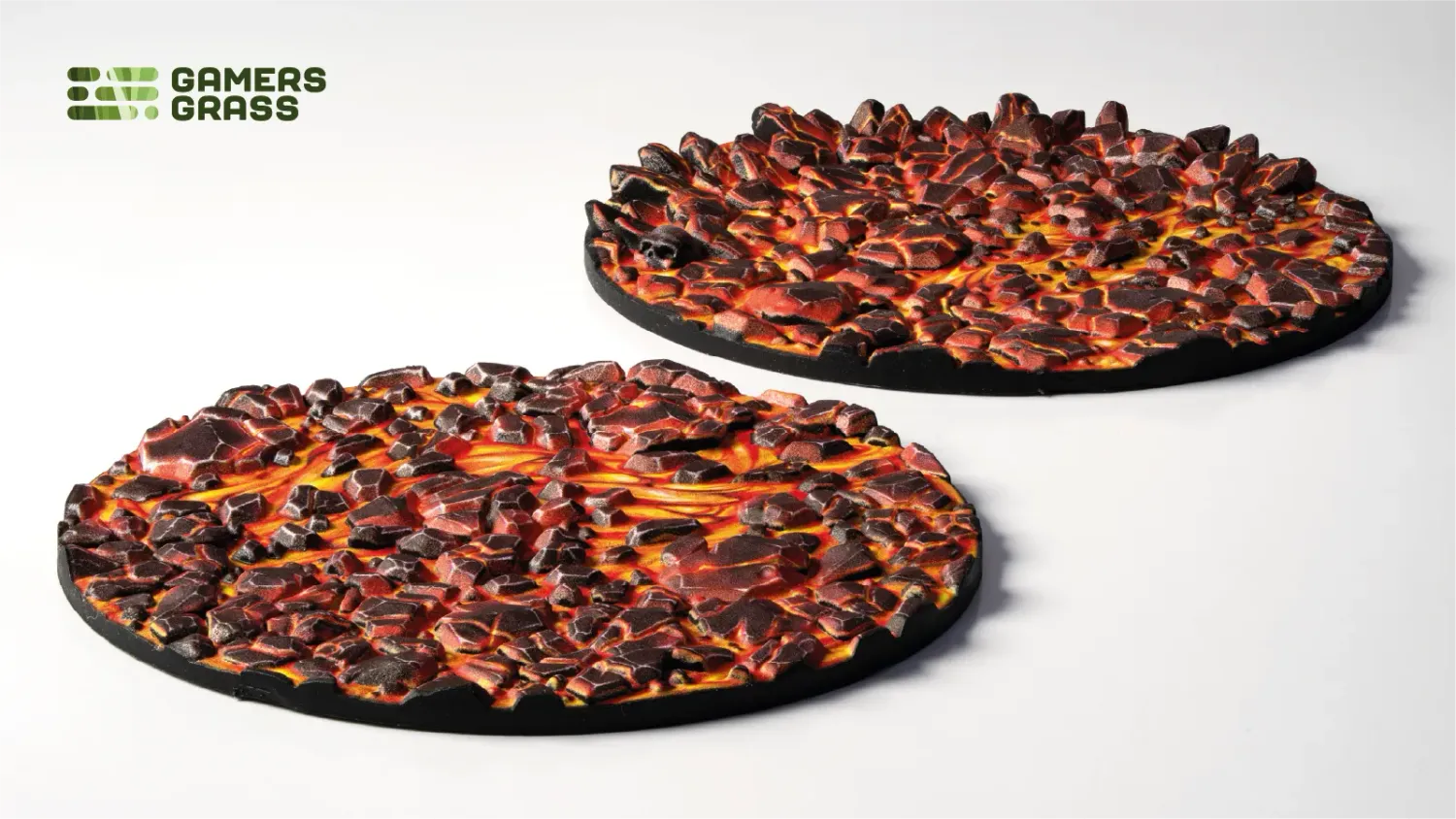 GamersGrass - Molten Lava – Round 60mm (x2)