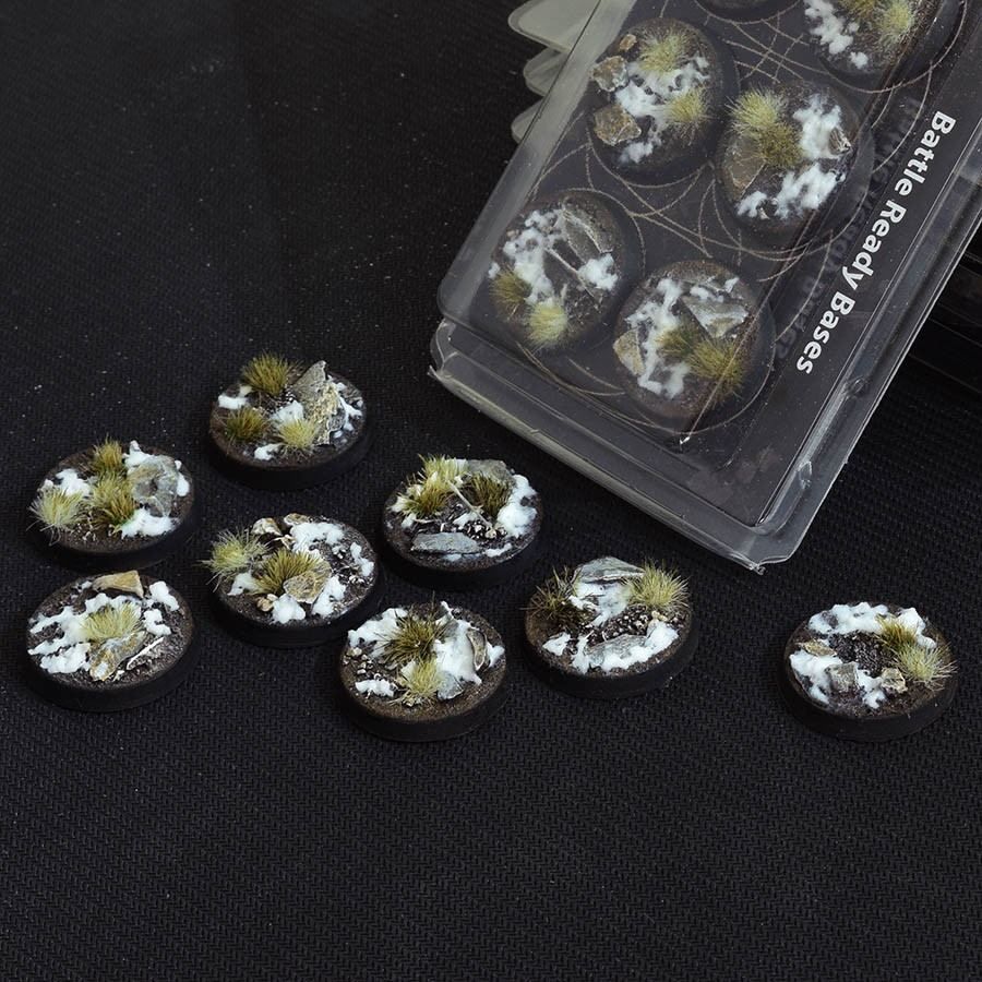 GamersGrass - Winter Bases, Round 32mm (x8)