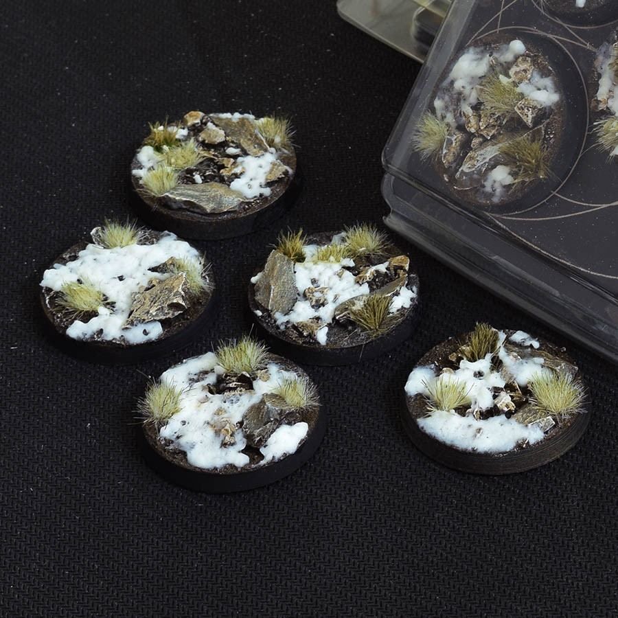 GamersGrass - Winter Bases, Round 40mm (x5)