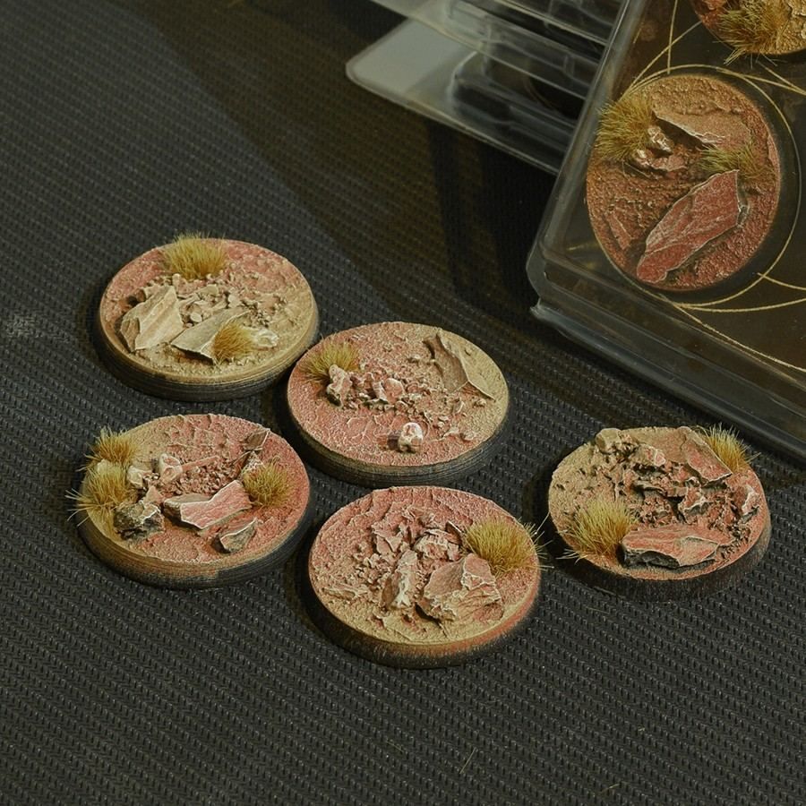 GamersGrass - Badlands Bases, Round 40mm (x5)