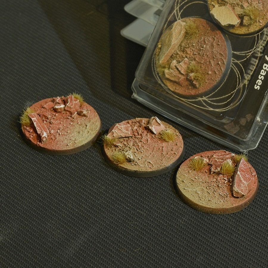 GamersGrass - Badlands Bases, Round 50mm (x3)