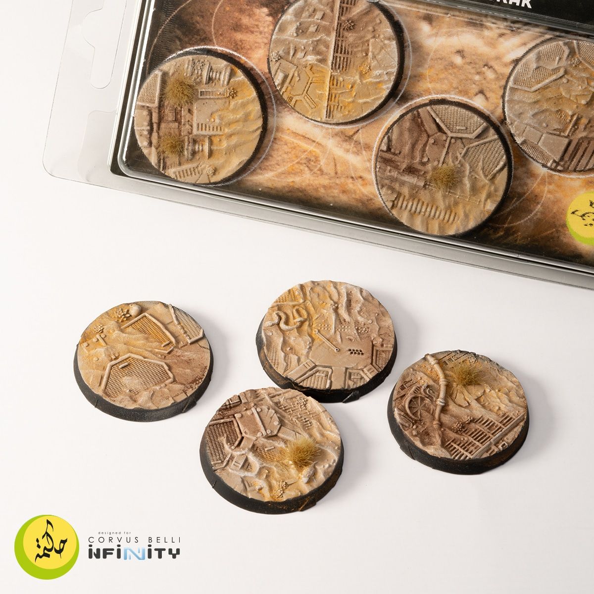 GamersGrass - Dunes of Bourak Bases, Round 40mm (x4)