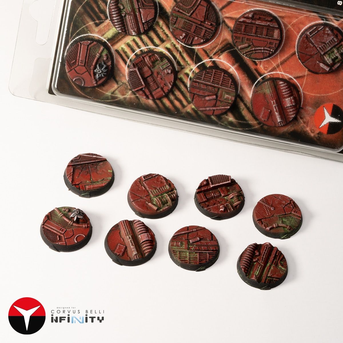 GamersGrass - Nomad Crew Deck Bases, Round 25mm (x8)