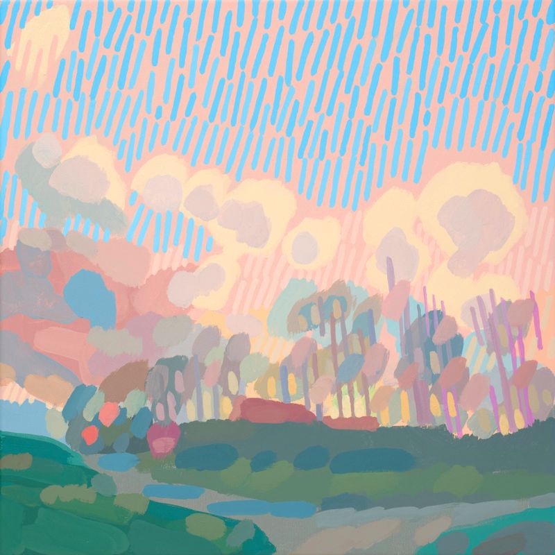 Originalmalerei 'Sonnenwolken'