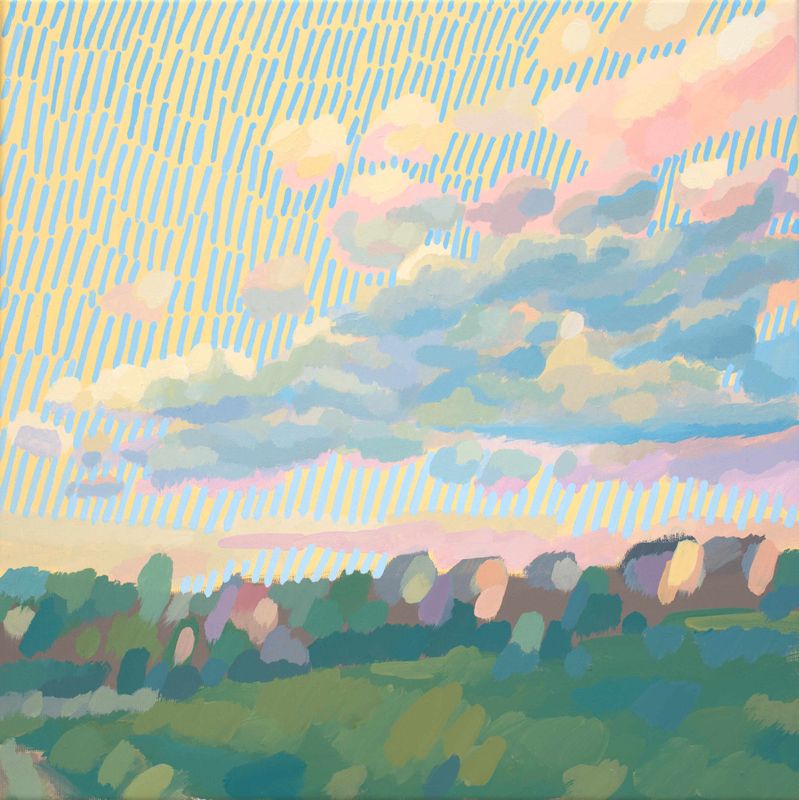 Originalmalerei 'Wolkenteppich'