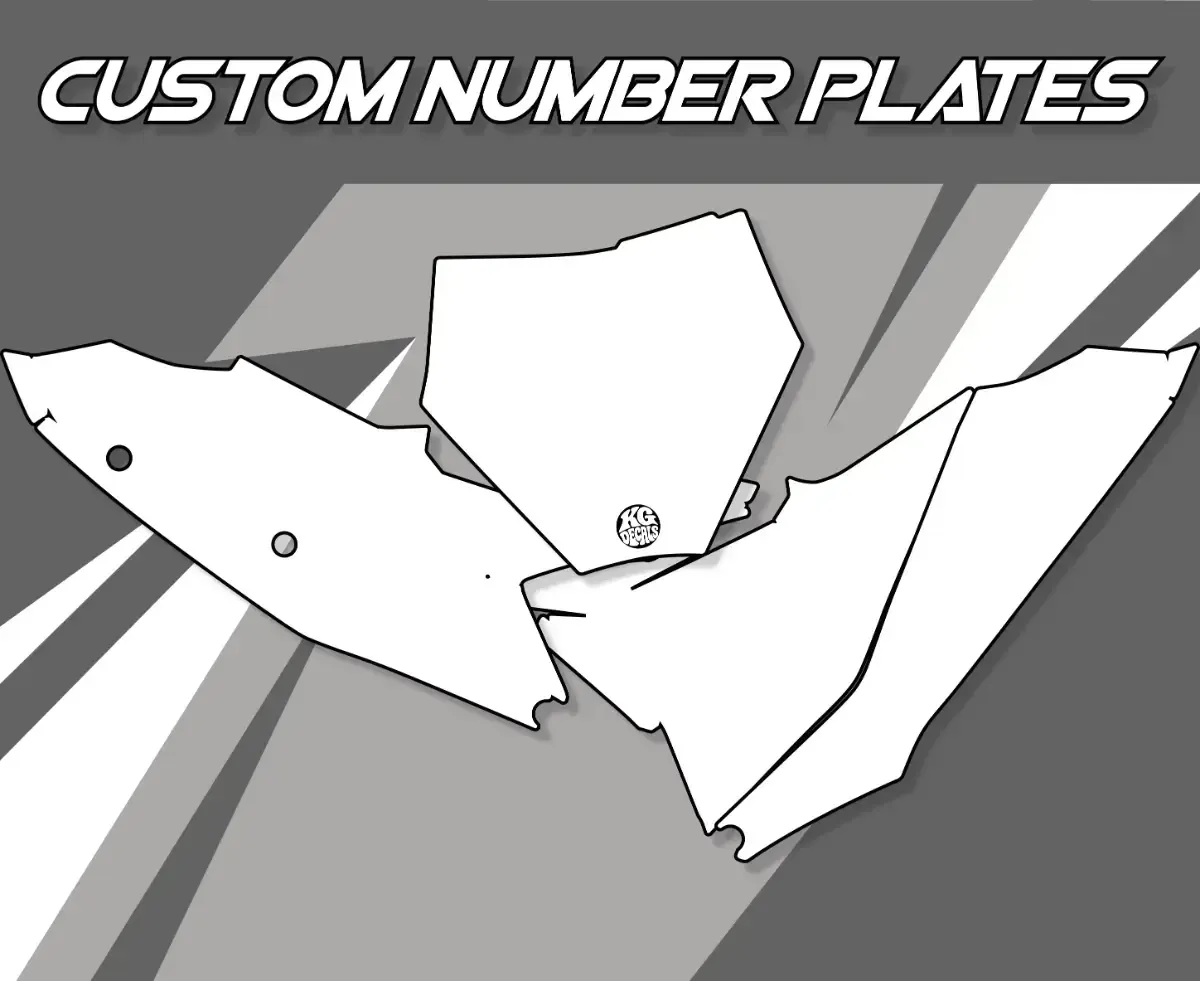 CUSTOMISE YOUR MOTOCROSS NUMBER PLATES