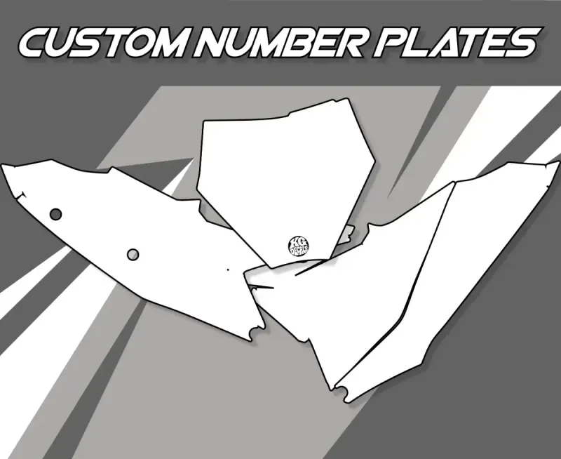 CUSTOMISE YOUR MOTOCROSS NUMBER PLATES