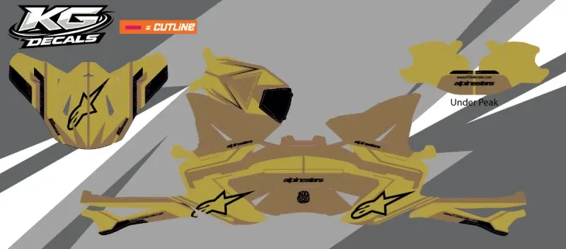 APLINE STARS SM8 / SM10 HELMET WRAP — COSY BROWN