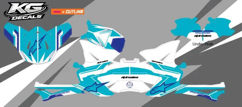 APLINE STARS SM8 / SM10 HELMET WRAP — ICE CHILLI