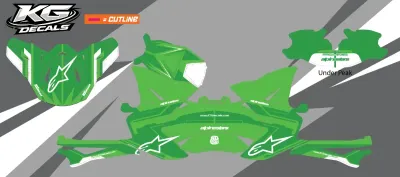 APLINE STARS SM8 / SM10 HELMET WRAP — GREEN DC GREEN APLINE STARS SM8 / SM10 HELMET WRAP — GREEN DC GREEN