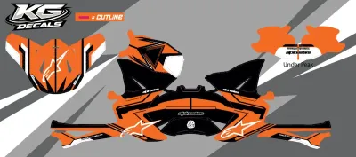 APLINE STARS SM8 / SM10 HELMET WRAP — BLACK & ORANGE APLINE STARS SM8 / SM10 HELMET WRAP — BLACK & ORANGE