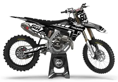 TRIUMPH SEMI CUSTOM BIKE DECALS — BLACK VOLTAGE BLACK/WHITE TRIUMPH SEMI CUSTOM BIKE DECALS — BLACK VOLTAGE BLACK/WHITE