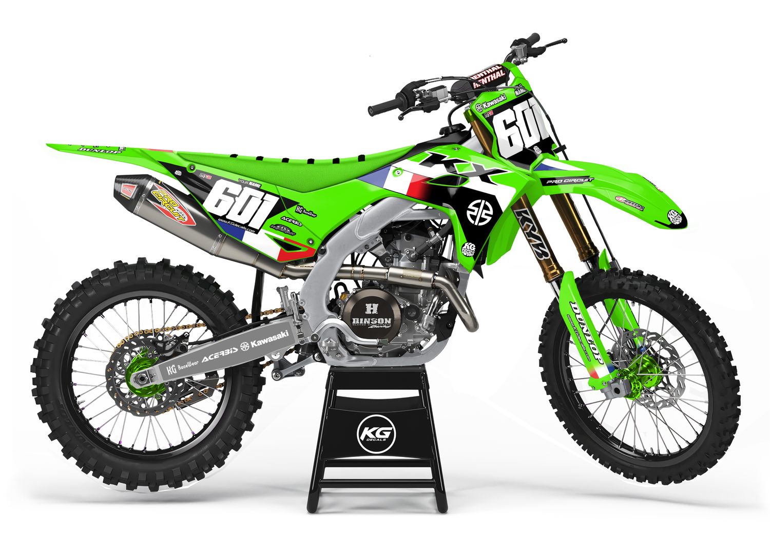 KAWASAKI SEMI CUSTOM BIKE DECALS — Lacapelle Marival MXGP