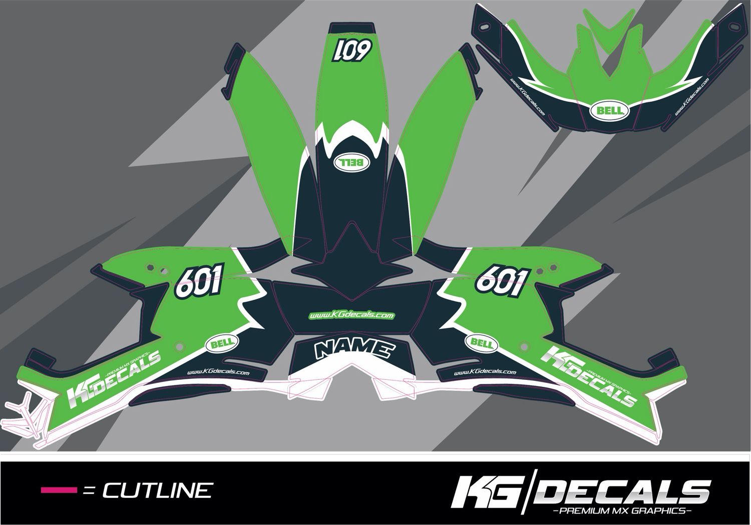 BELL MOTO 10 HELMET WRAP — STRIKE TOXIC STORM