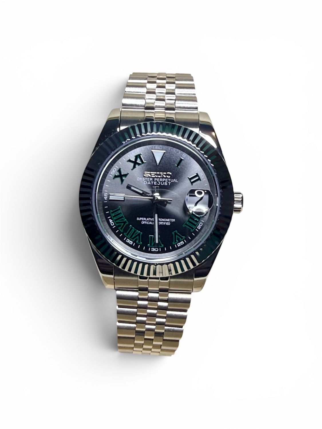 Seiko Mod "Datejust" Inspired Steel Wimbledon