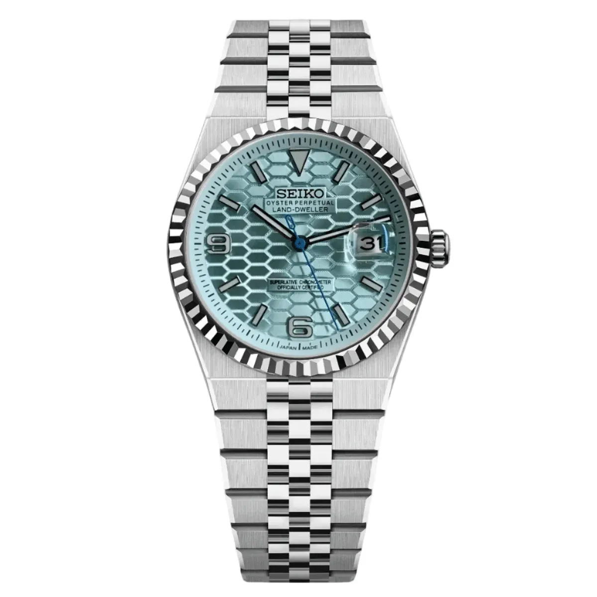 Seiko Mod "Land-Dweller" Inspired - Ice Blue