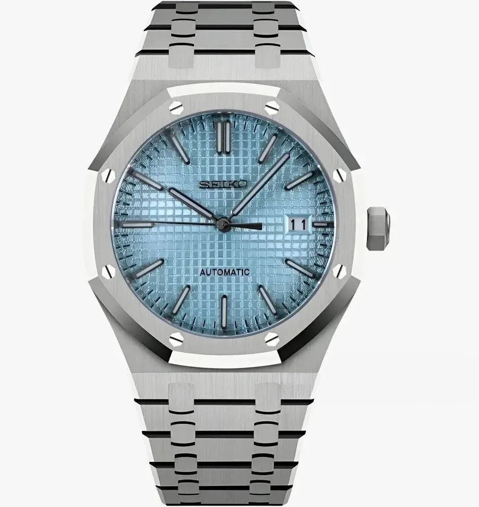 Seiko Mod "Royal Oak" Inspired - Ice Blue