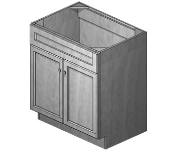 30 Inch Acadia Grey Shaker Vanity