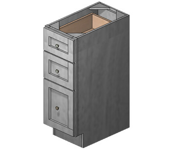 12 Inch Acadia Grey Shaker Vanity