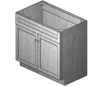 36 Inch Acadia Grey Shaker Vanity