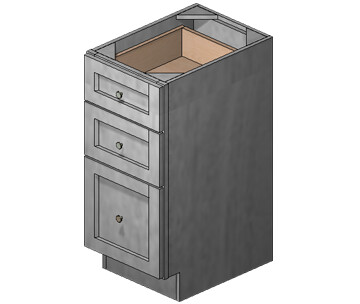 15 Inch Acadia Grey Shaker Vanity