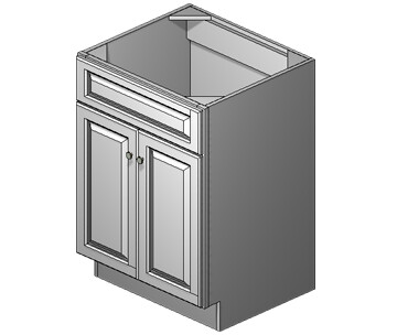 24 Inch Gibson White Shaker Vanity 24 Inch Gibson White Shaker Vanity