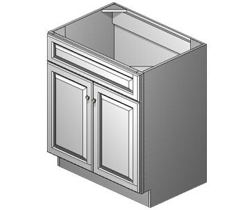 30 Inch Gibson White Shaker Vanity 30 Inch Gibson White Shaker Vanity