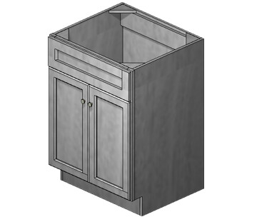 24 Inch Acadia Grey Shaker Vanity
