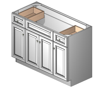 48 Inch Gibson White Shaker Vanity 48 Inch Gibson White Shaker Vanity