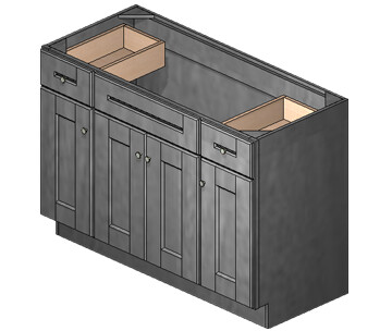 48 Inch Taylor Grey Shaker Vanity