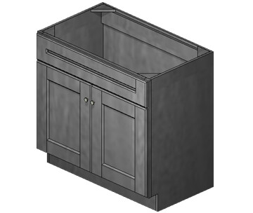 36 Inch Taylor Grey Shaker Vanity