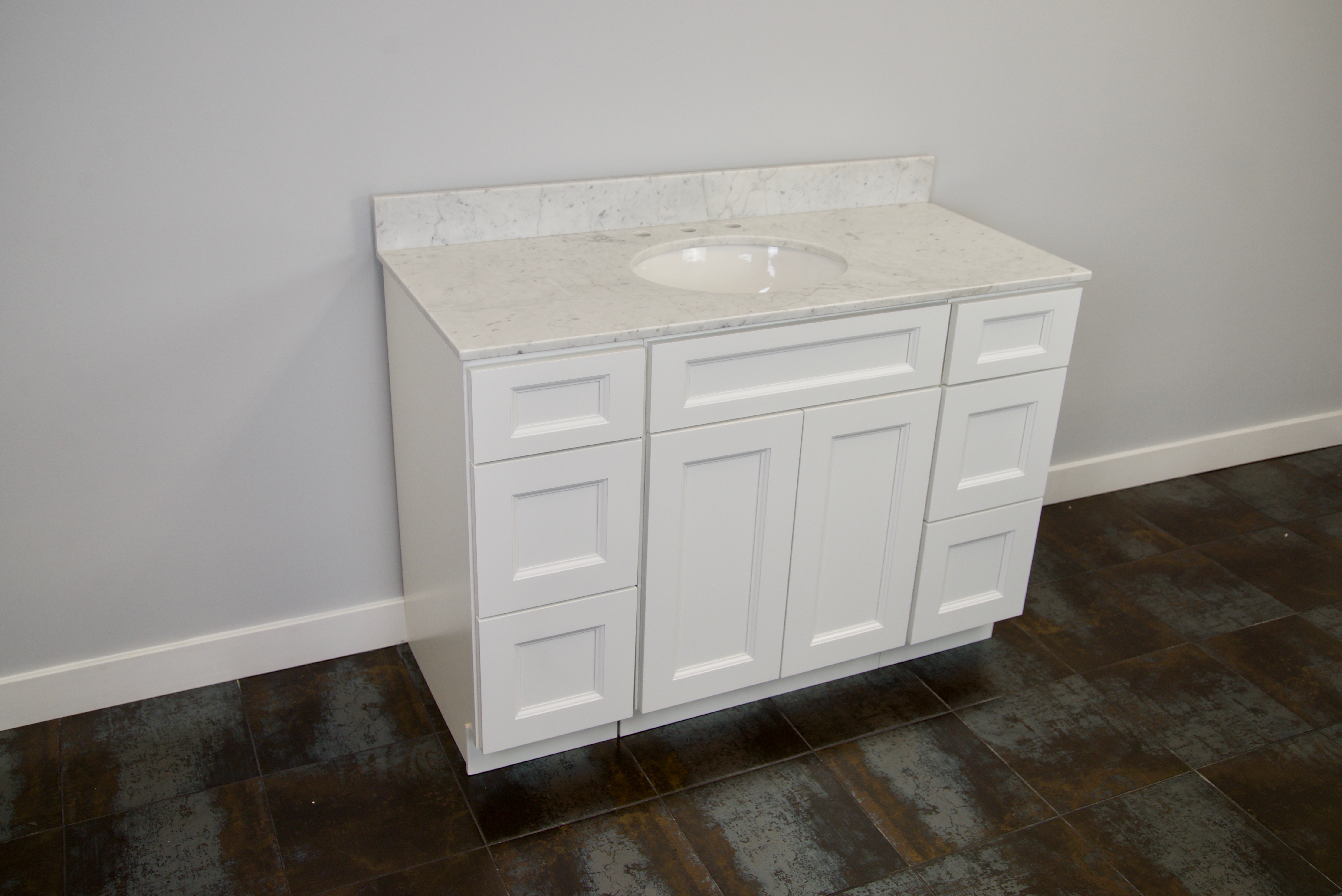 48'' Town White Vanity with top Combo TW-GT-49-34.5