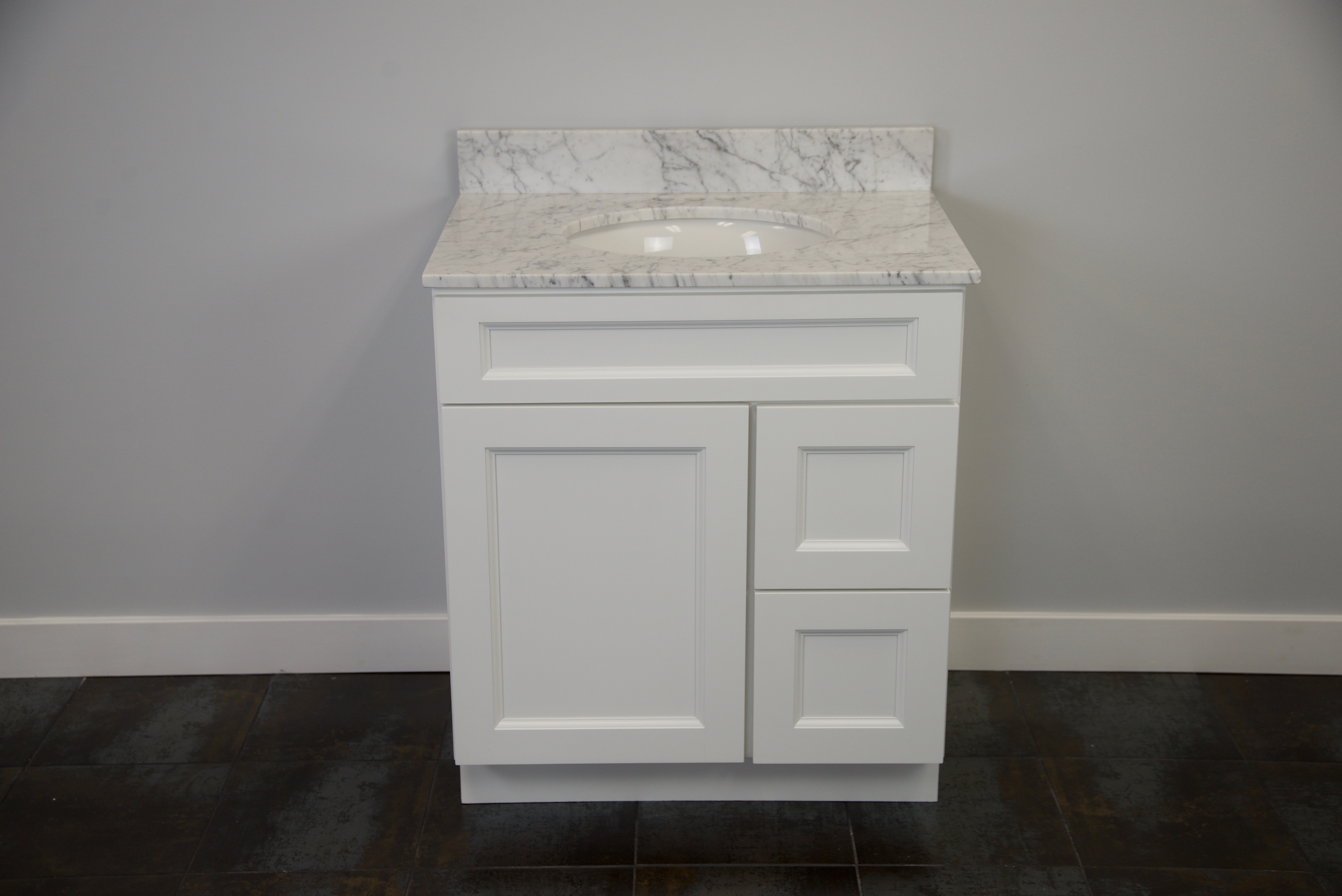 30'' Town White Vanity with top Combo