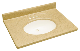 25 Inch Sand Culture Marble Vanity Top