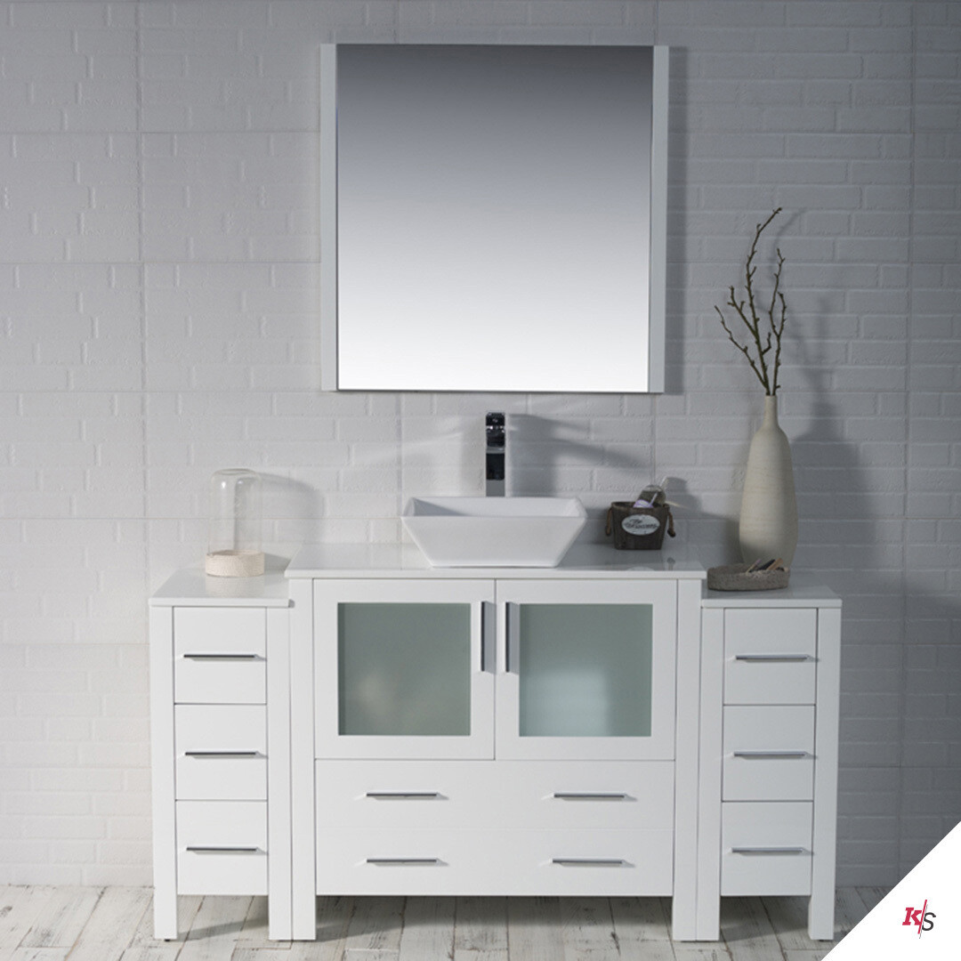 60 Inch Sydney Vanity With Side Cabinet