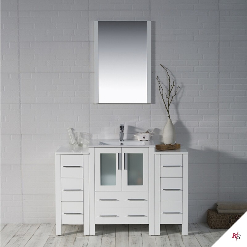 48 Inch Sydney Vanity With Side Cabinet 48 Inch Sydney Vanity With Side Cabinet